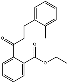 2'-CARBOETHOXY-3-(2-METHYLPHENYL)PROPIOPHENONE Structure