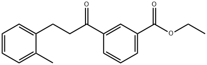 3'-カルボエトキシ-3-(2-メチルフェニル)プロピオフェノン 化学構造式