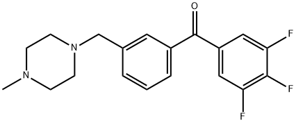 3'-(4-METHYLPIPERAZINOMETHYL)-3,4,5-TRIFLUOROBENZOPHENONE price.