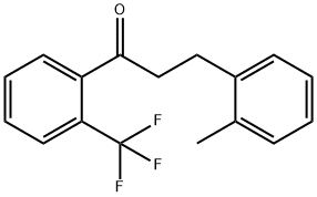3-(2-METHYLPHENYL)-2'-TRIFLUOROMETHYLPROPIOPHENONE Structure