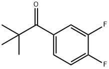 3',4'-ジフルオロ-2,2-ジメチルプロピオフェノン 化学構造式