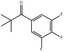 2,2-ジメチル-3',4',5'-トリフルオロプロピオフェノン 化学構造式