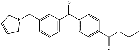 4'-CARBOETHOXY-3-(3-PYRROLINOMETHYL) BENZOPHENONE price.