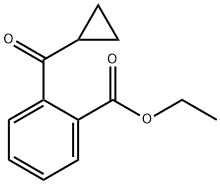 2-CARBOETHOXYPHENYL CYCLOPROPYL KETONE Structure