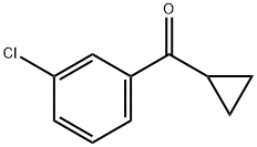 3-クロロフェニルシクロプロピルケトン 化学構造式