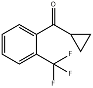 シクロプロピル2-トリフルオロメチルフェニルケトン 化学構造式