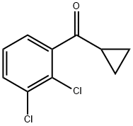 シクロプロピル2,3-ジクロロフェニルケトン 化学構造式