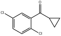 シクロプロピル2,5-ジクロロフェニルケトン 化学構造式