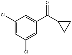 シクロプロピル3,5-ジクロロフェニルケトン 化学構造式