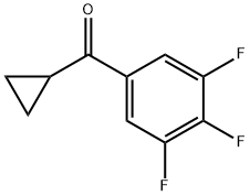 CYCLOPROPYL 3,4,5-TRIFLUOROPHENYL KETONE Structure