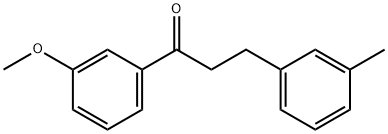 3'-メトキシ-3-(3-メチルフェニル)プロピオフェノン 化学構造式