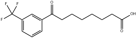 8-オキソ-8-(3-トリフルオロメチルフェニル)オクタン酸 化学構造式