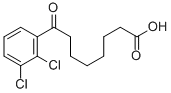 8-(2,3-ジクロロフェニル)-8-オキソオクタン酸 化学構造式