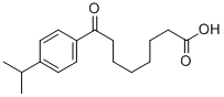 8-(4-イソプロピルフェニル)-8-オキソオクタン酸 化学構造式