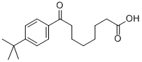 8-(4-T-ブチルフェニル)-8-オキソオクタン酸 化学構造式