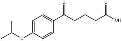 5-(4-ISOPROPOXYPHENYL)-5-OXOPENTANOIC ACID 结构式