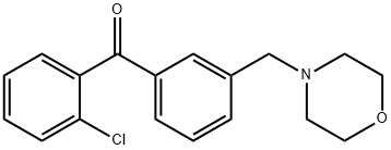 2-CHLORO-3'-MORPHOLINOMETHYL BENZOPHENONE Structure