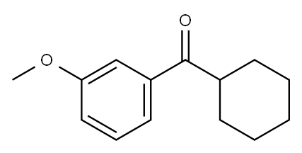シクロヘキシル3-メトキシフェニルケトン 化学構造式