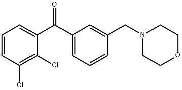 2,3-DICHLORO-3'-MORPHOLINOMETHYL BENZOPHENONE Structure