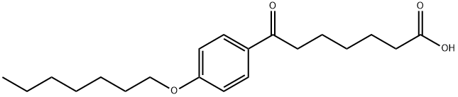 7-(4-HEPTYLOXYPHENYL)-7-OXOHEPTANOIC ACID 结构式