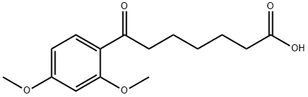 7-(2,4-ジメトキシフェニル)-7-オキソヘプタン酸 化学構造式