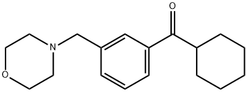 环己基(3-(吗啉代甲基)苯基)甲酮, 898792-42-2, 结构式