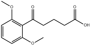5-(2,6-DIMETHOXYPHENYL)-5-OXOVALERIC ACID 结构式