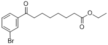 8-(3-ブロモフェニル)-8-オキソオクタン酸エチル 化学構造式