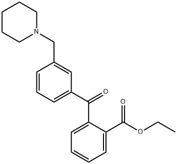 2-(3-(哌啶-1-基甲基)苯甲酰基)苯甲酸乙酯, 898792-75-1, 结构式