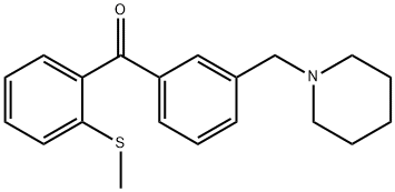 3'-PIPERIDINOMETHYL-2-THIOMETHYLBENZOPHENONE|2-(3-(哌啶-1-基甲基)苄基)苯乙醛