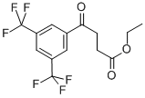 4-(3,5-ジットリフルオロメチルフェニル)-4-オキソ酪酸エチル 化学構造式