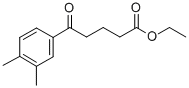 5-(3,4-ジメチルフェニル)-5-オキソ吉草酸エチル 化学構造式