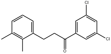 3',5'-DICHLORO-3-(2,3-DIMETHYLPHENYL)PROPIOPHENONE Structure