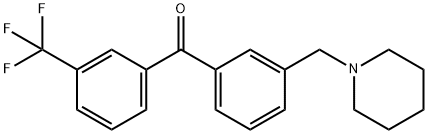 3'-PIPERIDINOMETHYL-3-TRIFLUOROMETHYLBENZOPHENONE Structure