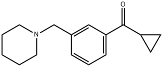 CYCLOPROPYL 3-(PIPERIDINOMETHYL)PHENYL KETONE