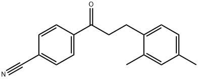 4'-CYANO-3-(2,4-DIMETHYLPHENYL)PROPIOPHENONE Structure