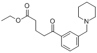 5-オキソ-5-[3-(ピペリジノメチル)フェニル]吉草酸エチル 化学構造式