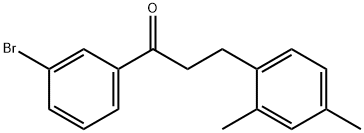 3'-BROMO-3-(2,4-DIMETHYLPHENYL)PROPIOPHENONE Structure