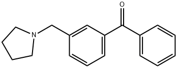 3-(PYRROLIDINOMETHYL)BENZOPHENONE Structure
