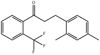 3-(2,4-DIMETHYLPHENYL)-2'-TRIFLUOROMETHYLPROPIOPHENONE Structure