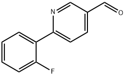 6-(2-Fluorophenyl)-3-pyridinecarbaldehyde Struktur