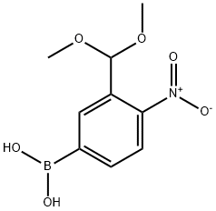 [3-(DIMETHOXYMETHYL)-4-NITROPHENYL]BORONIC ACID Structure