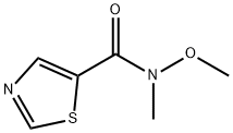 N-甲氧基-N-甲基噻唑-5-甲酰胺, 898825-89-3, 结构式