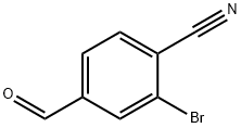 2-溴-4-甲酰基苯腈 结构式
