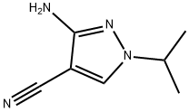 3-氨基-1-异丙基-1H-吡唑-4-甲腈 结构式