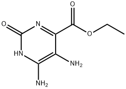 4-Pyrimidinecarboxylicacid,5,6-diamino-1,2-dihydro-2-oxo-,ethylester(9CI) Struktur