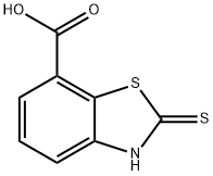 7-CARBOXY-2-MERCAPTOBENZOTHIAZOLE 化学構造式