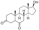 17β-ヒドロキシ-5α-アンドロスタン-3,6-ジオン 化学構造式