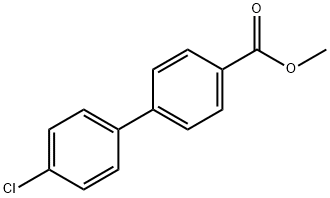 4'-クロロ[1,1'-ビフェニル]-4-カルボン酸メチル 化学構造式