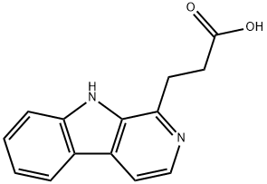 Β-咔啉-1-丙酸 结构式